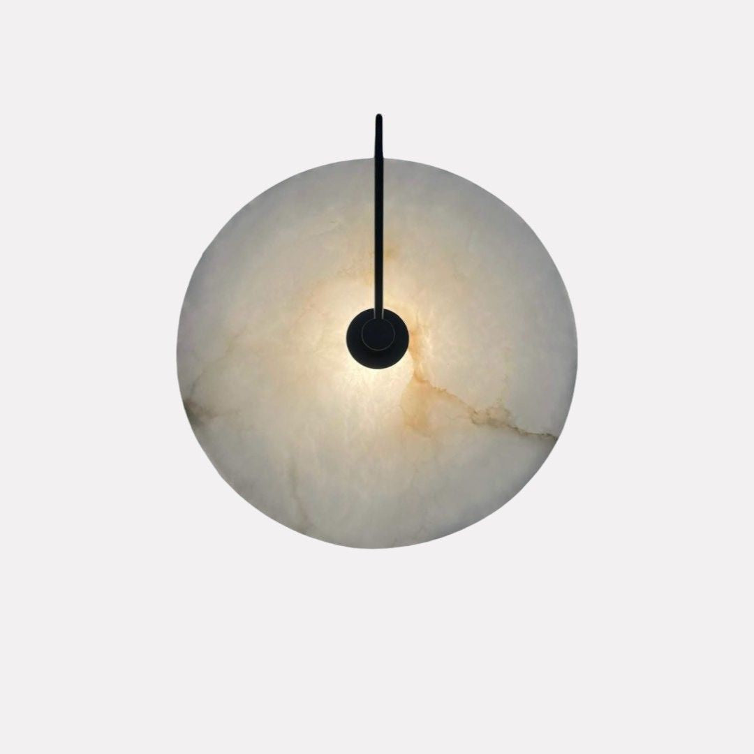 Isadora, Sconce, Opulent Alabaster and Solid Brass, Subtle Luminosity for Luxury Interiors