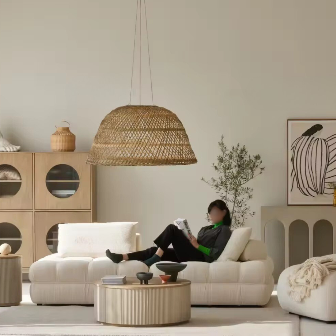 Solivare, Single Square Modular Sofa in Ivory White Boucle, 48”L x 48W x 31”H