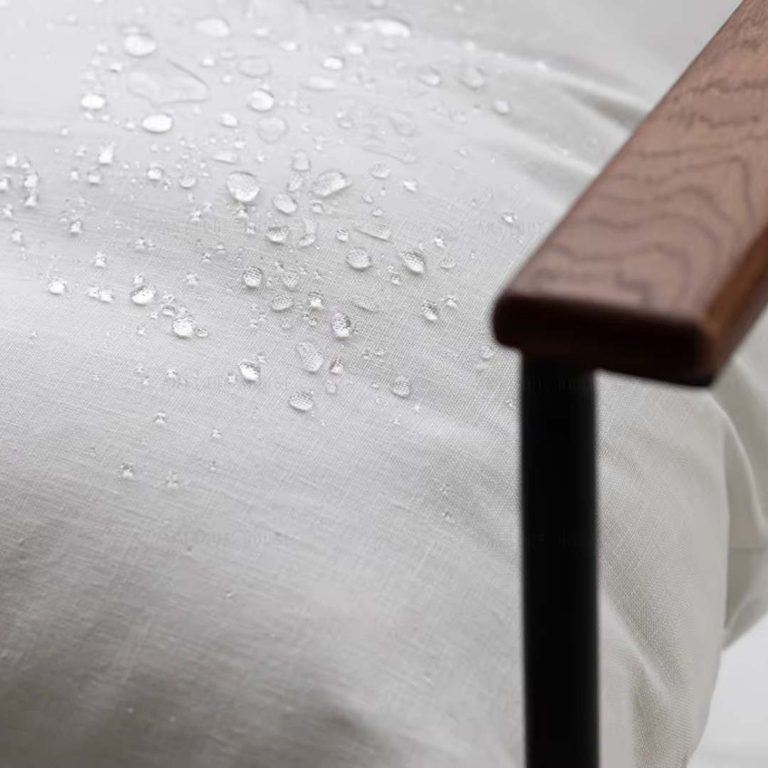 Vera, Steel & Leather Oversized Lounge Chair in White, 33”L x 41”W x 34”H