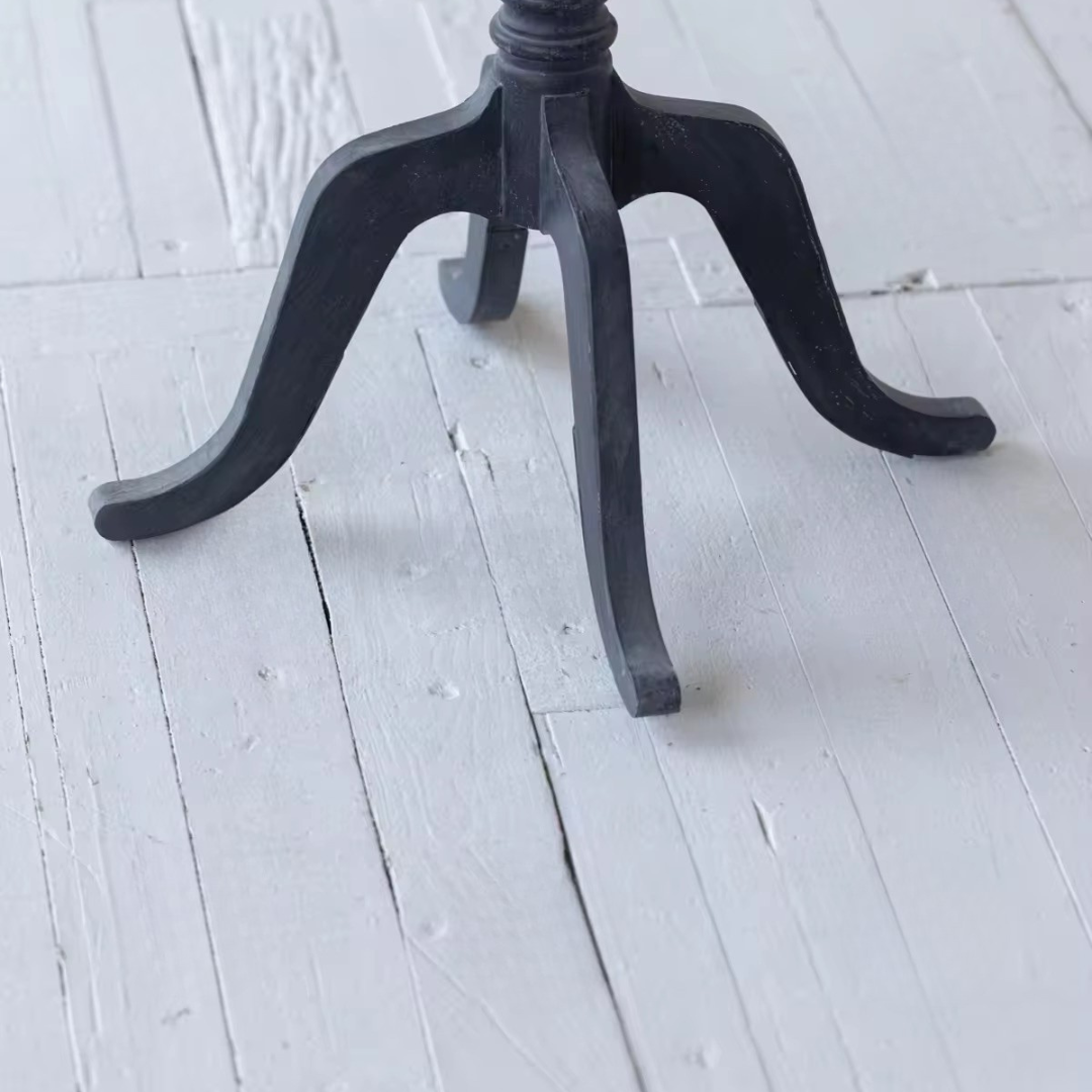 Bellevie, Pine Bistro Table Finished in Charcoal Wash, 24”D x 30”H