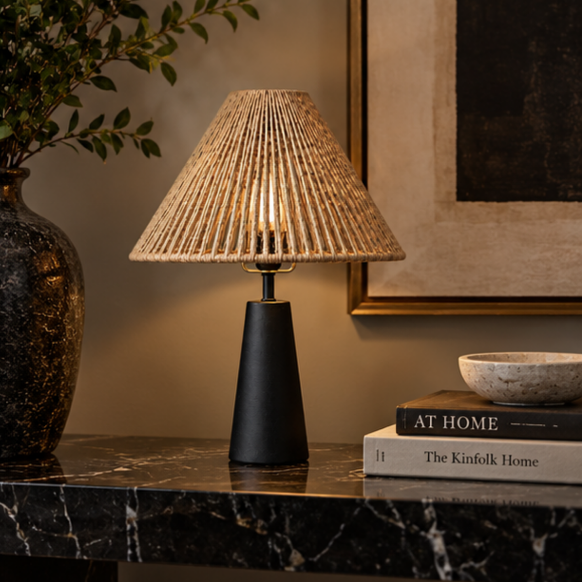Althea, Sleek Conical Base with Radiant Pleated Shade, 11.8" D x 18.3" H