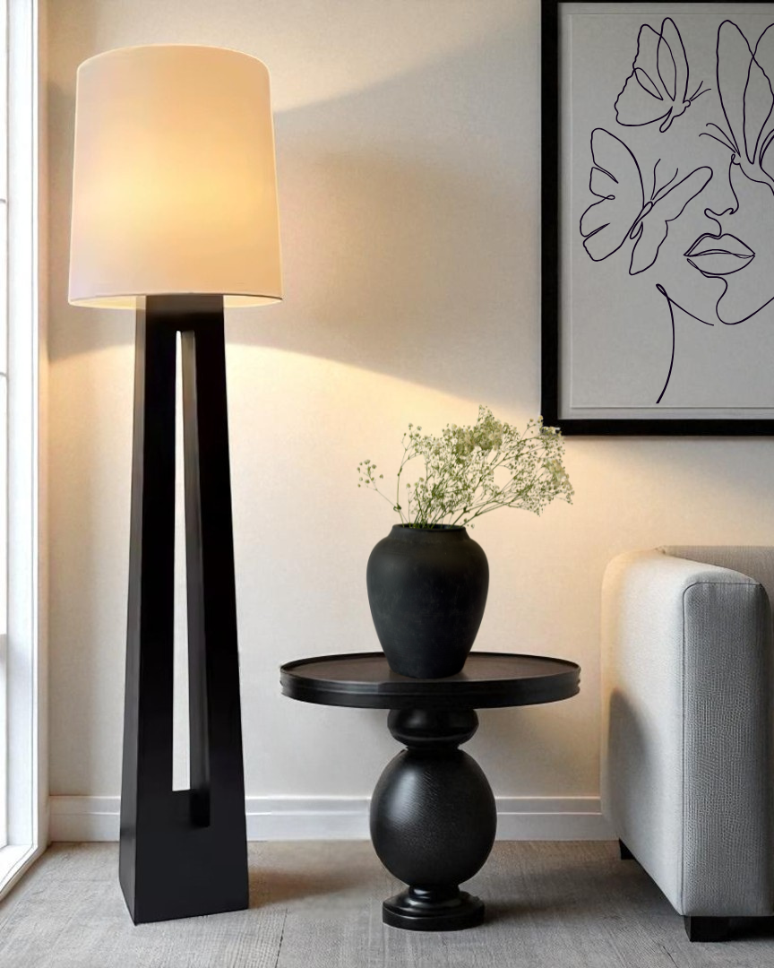 Oxford, Sculpture Art Lamp, Timeless Modern Floor Lamp 19.69" D x 68.9" H