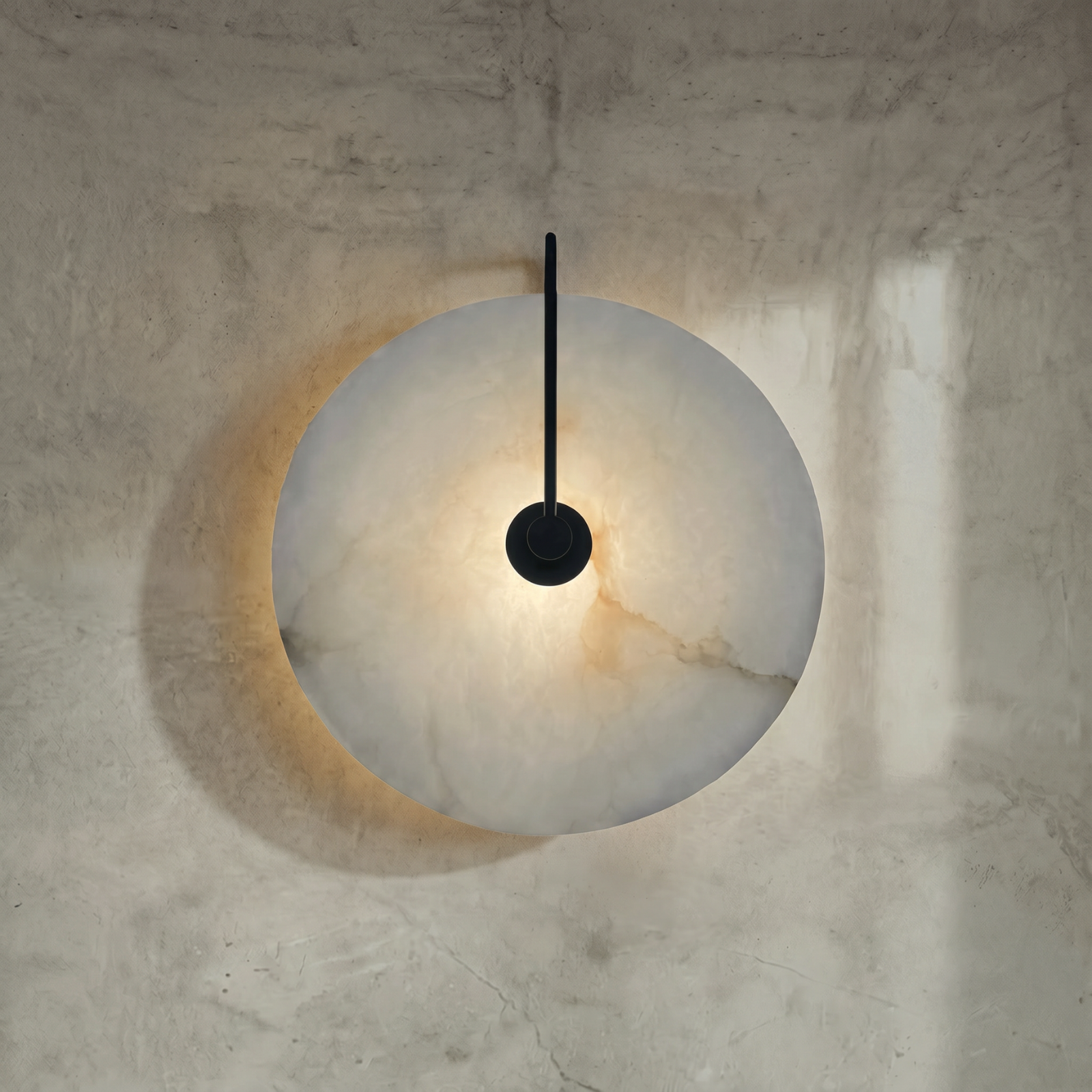 Isadora, Sconce, Opulent Alabaster and Solid Brass, Subtle Luminosity for Luxury Interiors