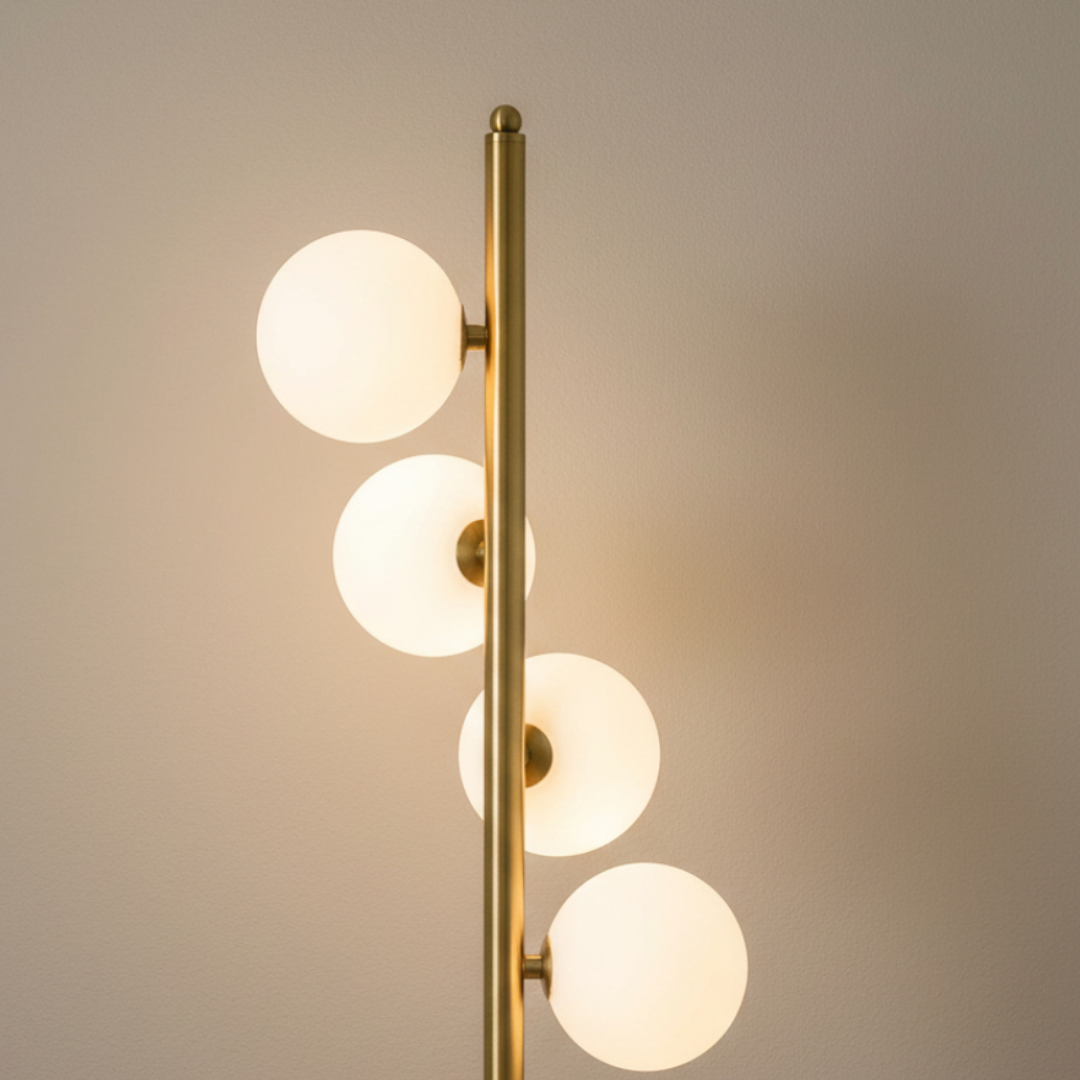 Lunar Essence, Pillar Floor Lamp, Contemporary & Timeless Charm
