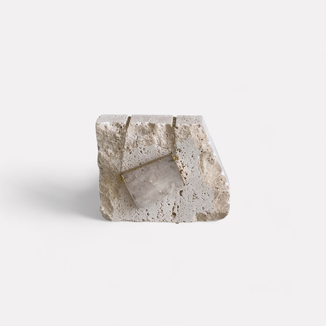 Amalfi Travertine Stone Jewelry Pedestal