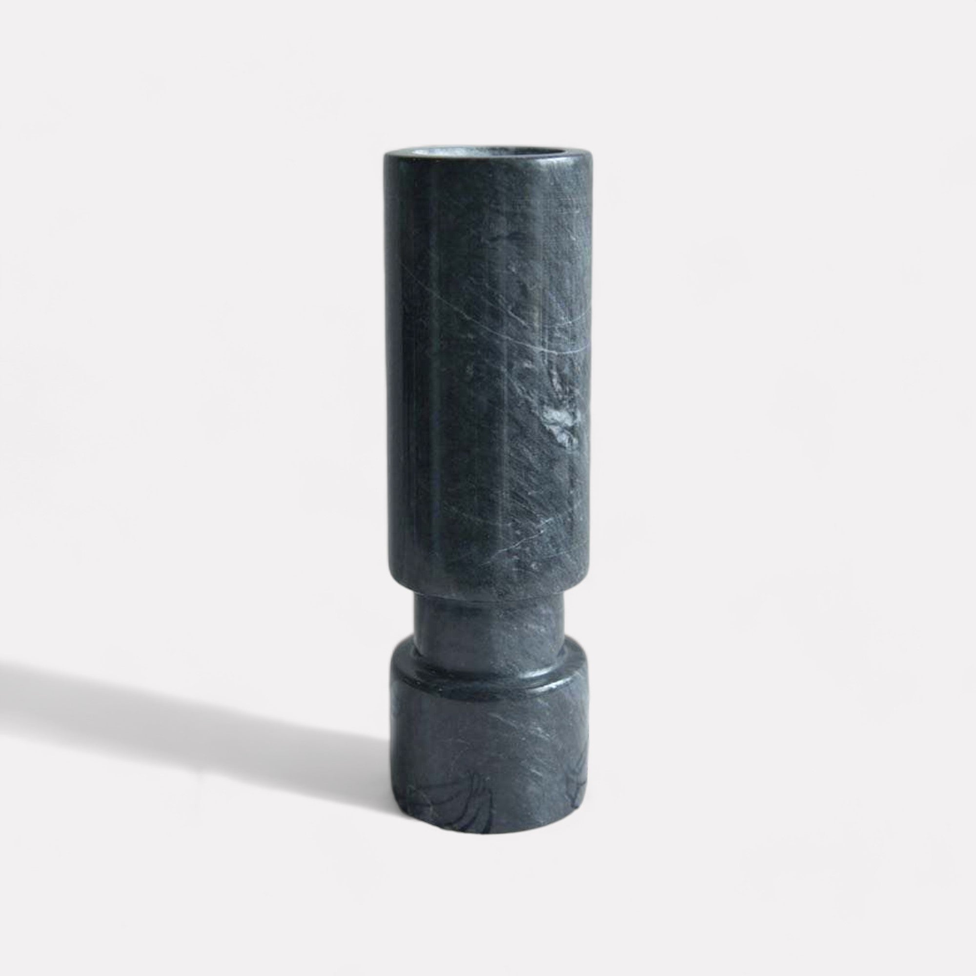 Noir Oceana Marble Candle Holders
