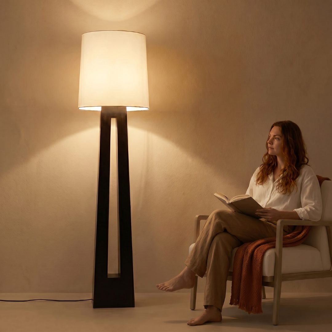 Oxford, Sculpture Art Lamp, Timeless Modern Floor Lamp 19.69" D x 68.9" H