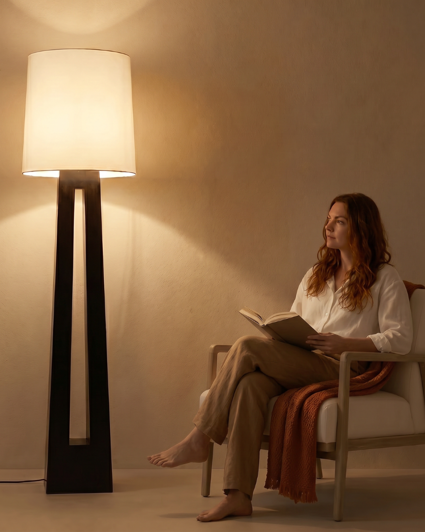 Oxford, Sculpture Art Lamp, Timeless Modern Floor Lamp 19.69" D x 68.9" H