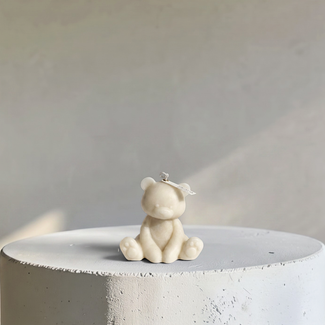 Bellabear Decora Candle, 3.5"W x 3.5"H