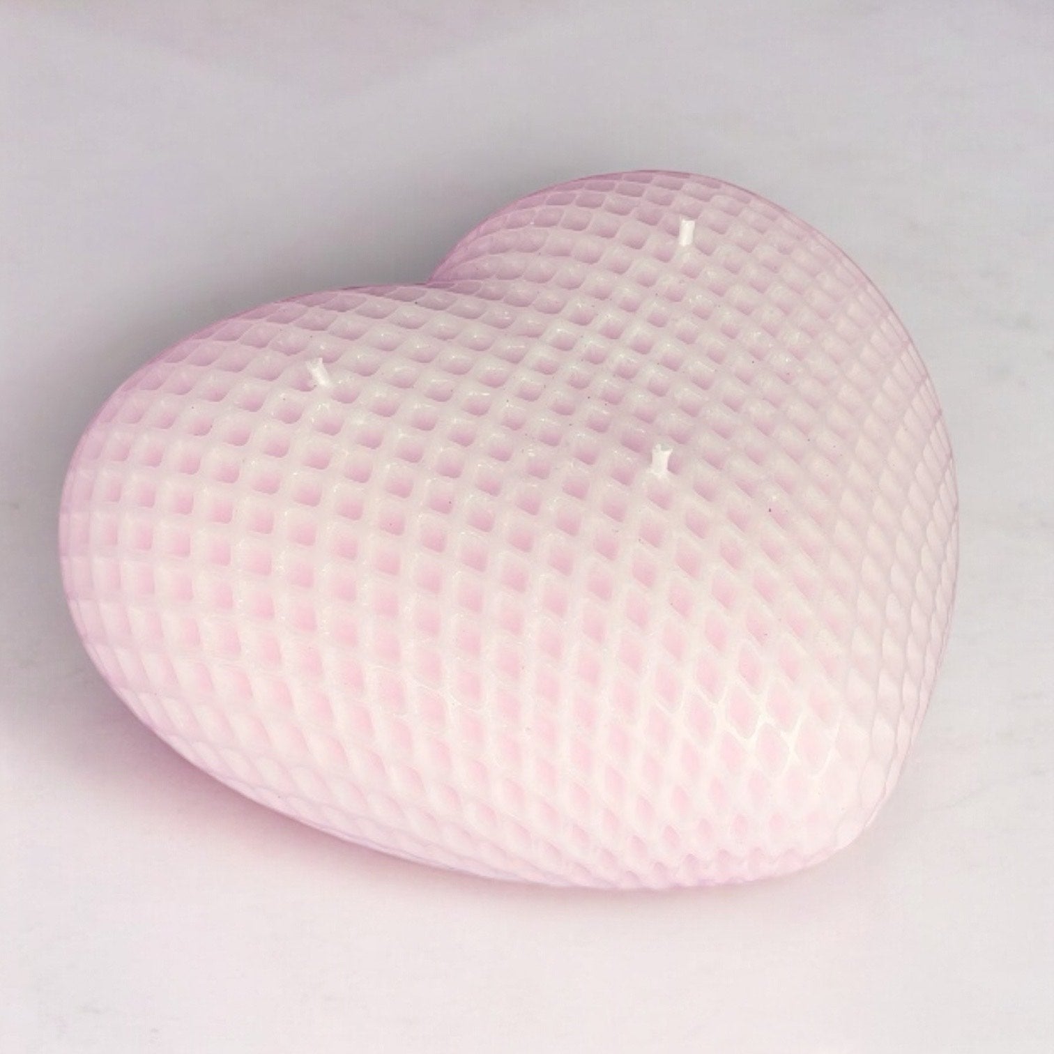 GLOWING HEART, LARGE 6” HEART-SHAPED HANDCRAFTED CANDLE