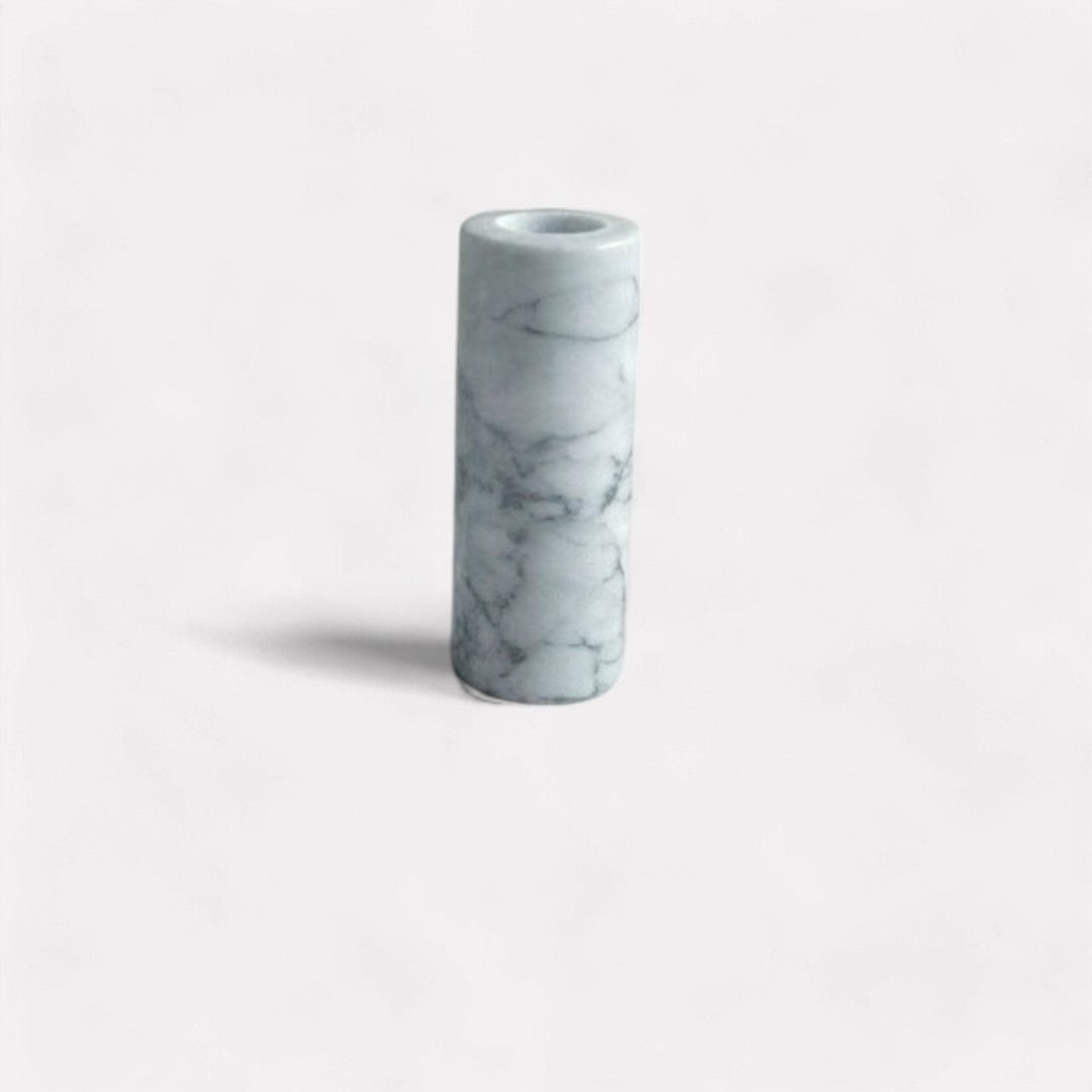 Luna Marble Taper Holder, Three Sizes