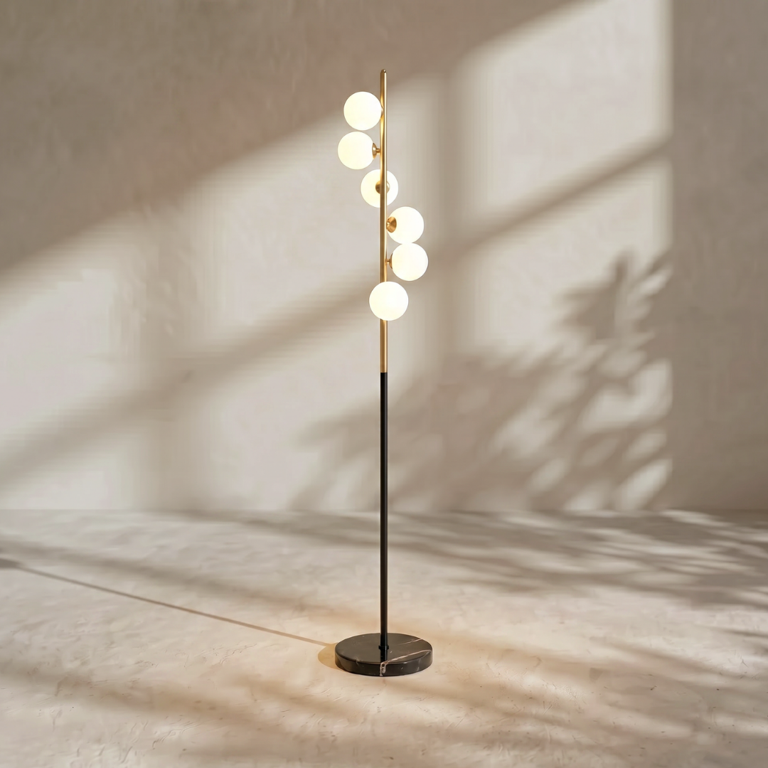 Lunar Essence, Pillar Floor Lamp, Contemporary & Timeless Charm