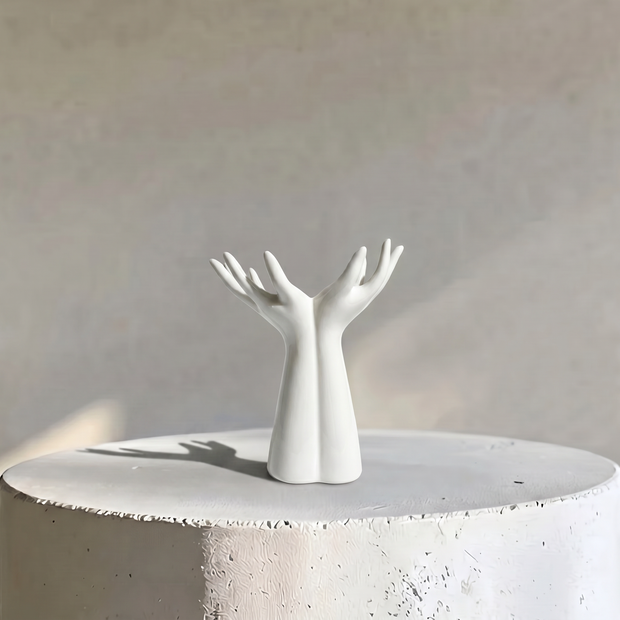 Gratia, Ceramic Handcrafted Vessel of Elegance and Harmony, 7.1"L x 8.5"H